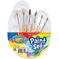 Colorino Kids Paint Set – Palette de Peinture Enfant avec Pinceaux