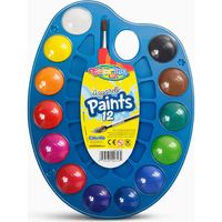 Colorino Kids Aquarelle Paints 12 – Palette de Peinture Aquarelle Enfant avec Pinceau