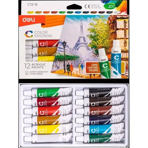 Deli Color Emotion peinture acrylique 12 couleurs - 2
