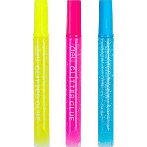 Glitter Glue Deli stick up 3 couleurs x12ml A712 01 - 2