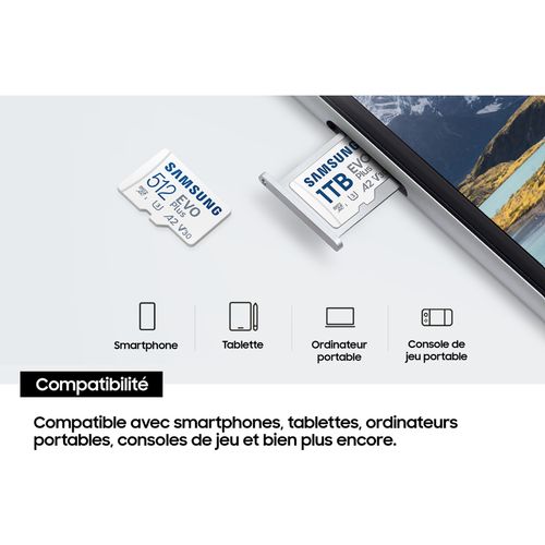 Carte mémoire micro SD Samsung 512 Go - 3