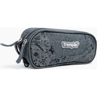 Trousse Scolaire Tremplin Double Compartiment Gris Foncé