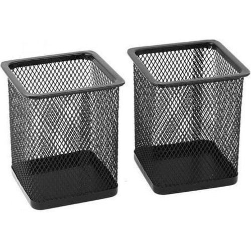 Porte stylo carré en Métal noir - 2