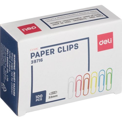 TROMBONES Plastifiés Deli-E39716 33mm