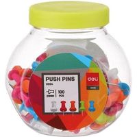Punaise Deli RIO Push Pins 100 pcs 23mm