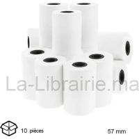 Rouleau papier thermique reference 5748, compatible pour toutes les imprimantes tickets thermiques ( 10 pièces ).