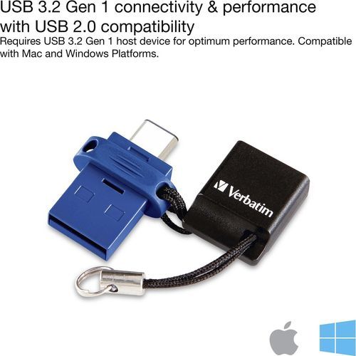 Verbatim USB 3.2 Gen 1 USB-C USB-A 64Go - 2