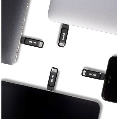 Sandisk Ultra Clé USB Dual Drive Go Type C 64 Go - Transfert Rapide Fiable Phone PC Mac - 3
