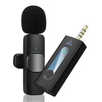 Microphone sans fil K35 compatible avec Smartphone, camera DSLR, ordinateur portable, MacBook, et les appareils jack 3.5.