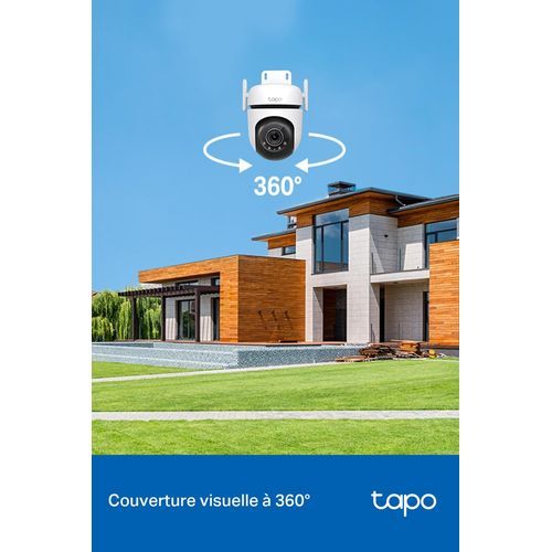 Tapo C520WS 2K QHD (4MP) Caméra Surveillance WiFi extérieur 360° PTZ, Vision nocturne couleur Starlight - 2