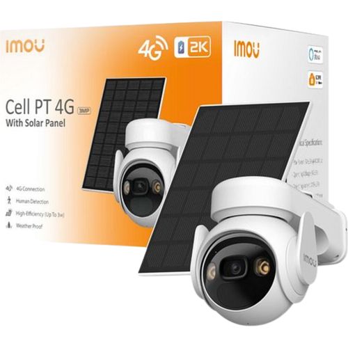 imou Cell PT Caméra 4G Extérieure LTE  Solaire Kit 2K 3MP