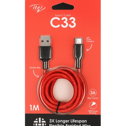 Câble USB type C itel C33