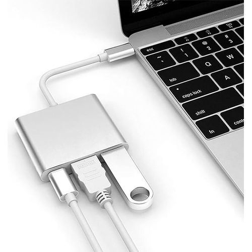 Adaptateur USB Type C Vers HDMI 4k USB 3.0 Convertisseur Hub pour MacBook Pro - 2