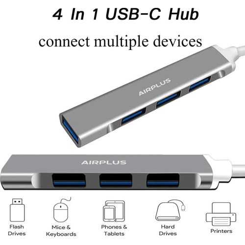 Adaptateur USB-C 3.0 HUB Airplus  multiport 4-en-1 - 2