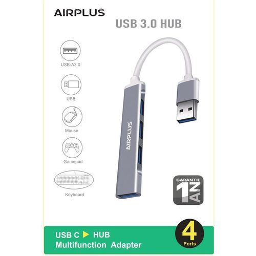 Adaptateur USB AirPlus Multiport 4-En-1 - 2