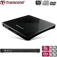Lecteur et Graveur DVD Externe Transcend USB 2.0 ultra fin 8X DVD-R/RW - 24X CD-R/RW
