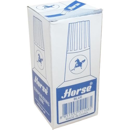 Horse Endorsing Ink Blue (without oil) 1Pc