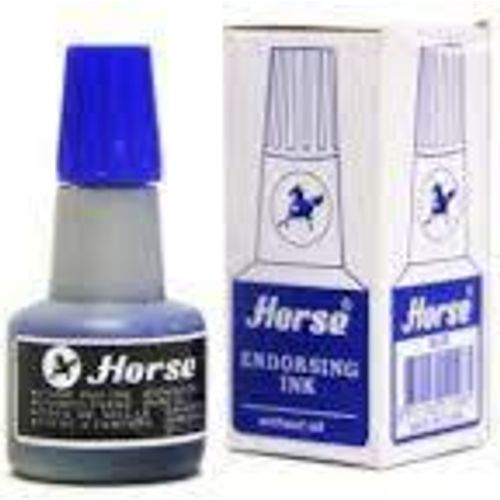 Horse Endorsing Ink Blue (without oil) 1Pc - 2